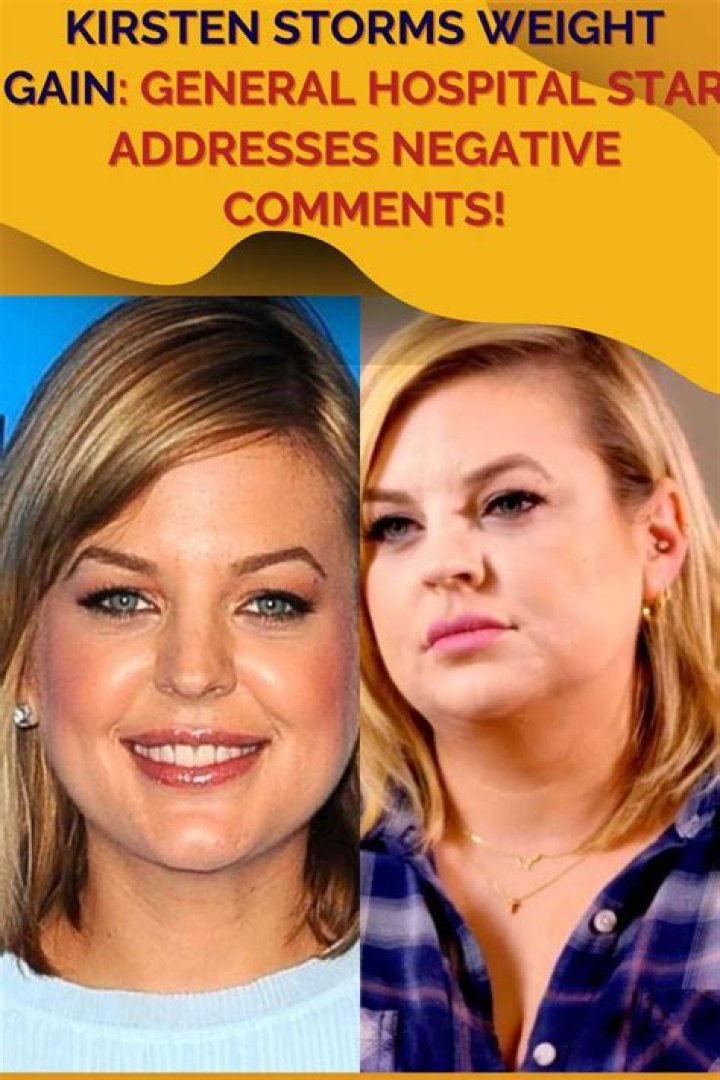 Kirsten Storms Weight Gain: Understanding Her Journey and Impact on Mental Health